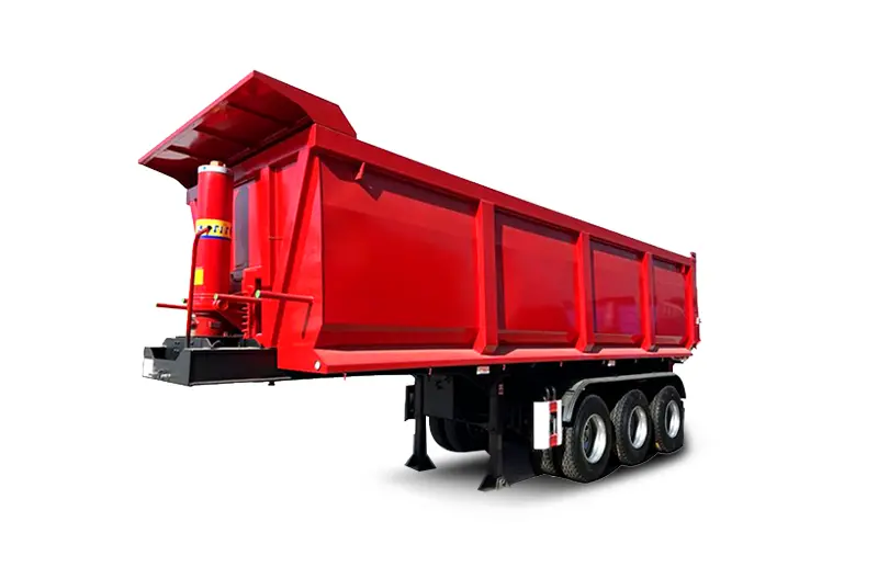 Semi Trailer End Dump Truck