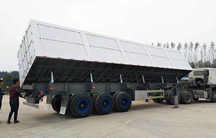 34 ton tri axle side tipper trailer-1