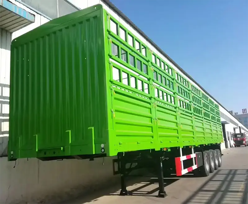 animal transport fence semi trailer-2