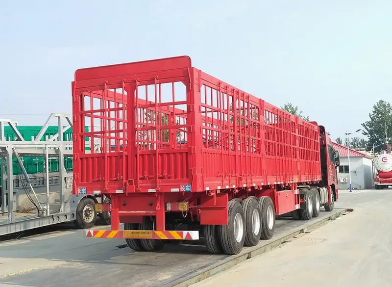 ground load cattle trailer-2