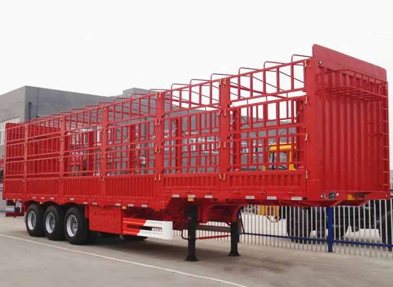 ground load cattle trailer-3