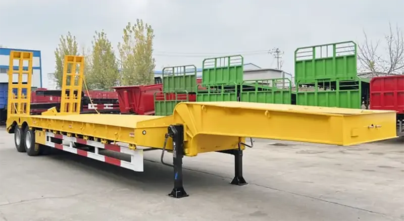 2 axle lowbed semi trailer-1