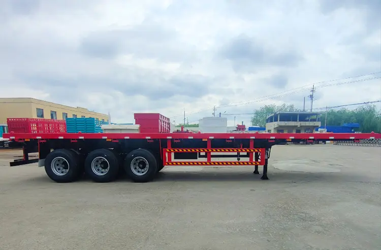 3 axle flatbed trailers for sale-1