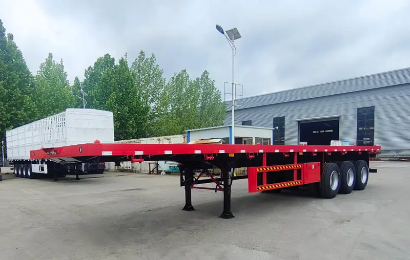 3 axle flatbed trailers for sale-2