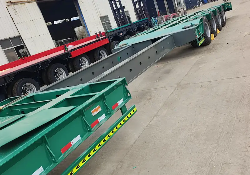 40ft Extendable Heavy Duty Low Bed Trailer