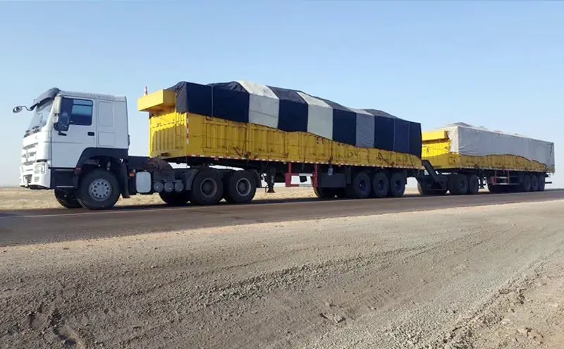 Sinotruk Factory Drop Side Dump Trailer Will Be Sent To Angola