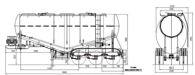 cement tanker semi trailer-3